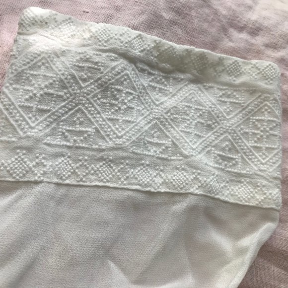 CHICO'S GRACEY BOHO WHITE EMBROIDEREDTUNIC - Picture 4 of 7